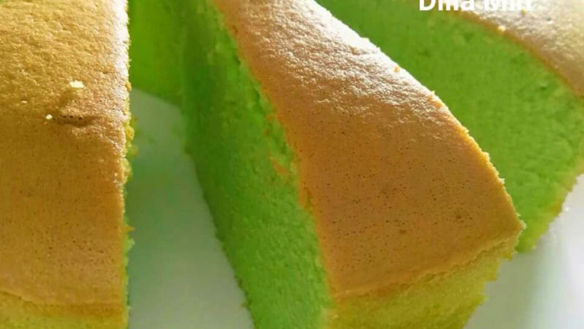 Kek Pandan Bersantan Gebu